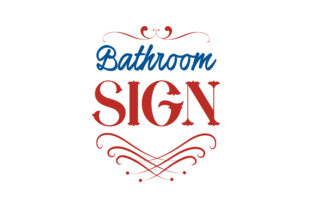 Bathroom Sign Embroidery Review