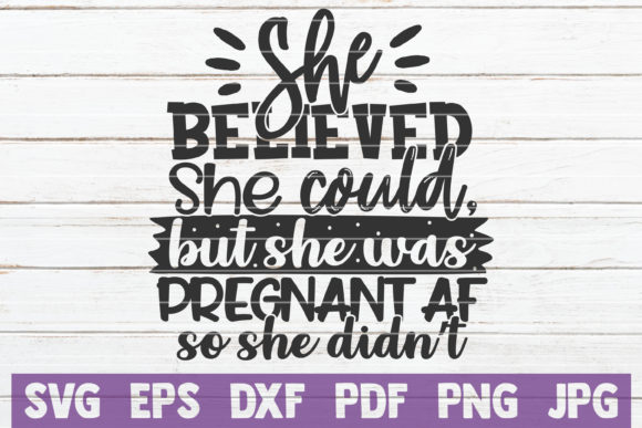 Funny Pregnancy Quote Cut File Review