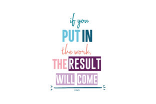 If You Put in the Result Will Come Embroidery Review